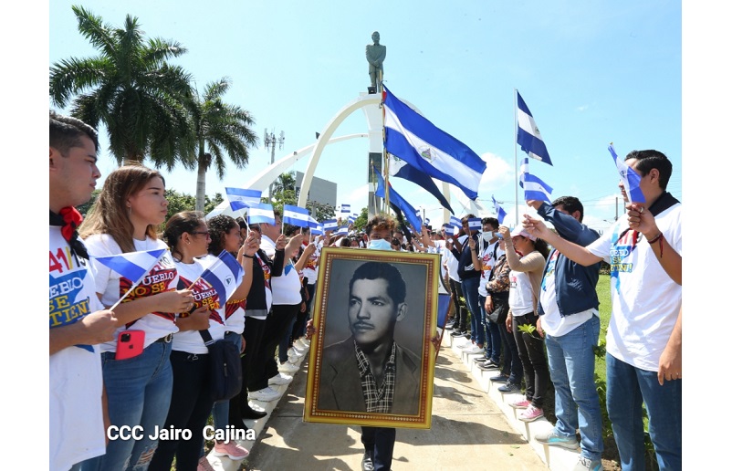 Managua: Emotivo homenaje en el 64 aniversario del paso a la Inmortalidad de Rigoberto López Pérez 