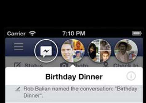 Facebook estrena pop-ups burbuja y estampas en iOS