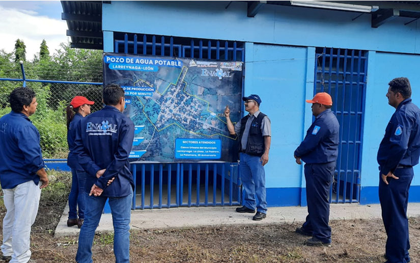 Mejoran el servicio de agua potable en Larreynaga, León