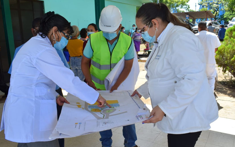 Así avanza la construcción de la Consulta Externa del Hospital Manolo Morales, Managua