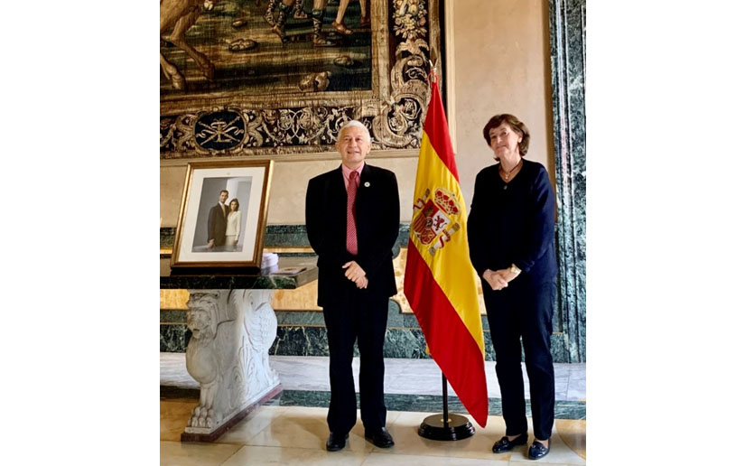 Embajador de Nicaragua visita a Embajadora de España ante la Santa Sede