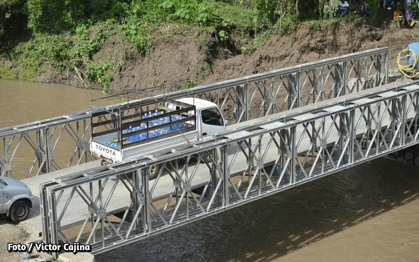 Apertura de segundo carril en Puente Provisional Cuisalá, Juigalpa