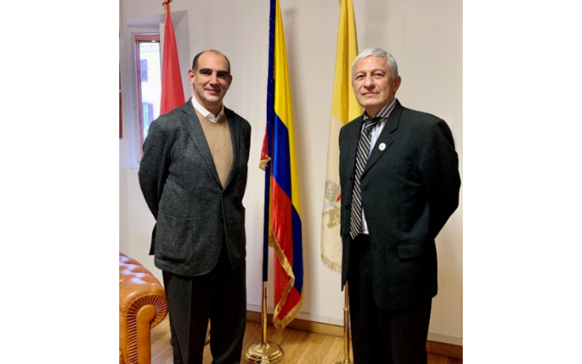 Visita al embajador de Colombia ante la Santa Sede