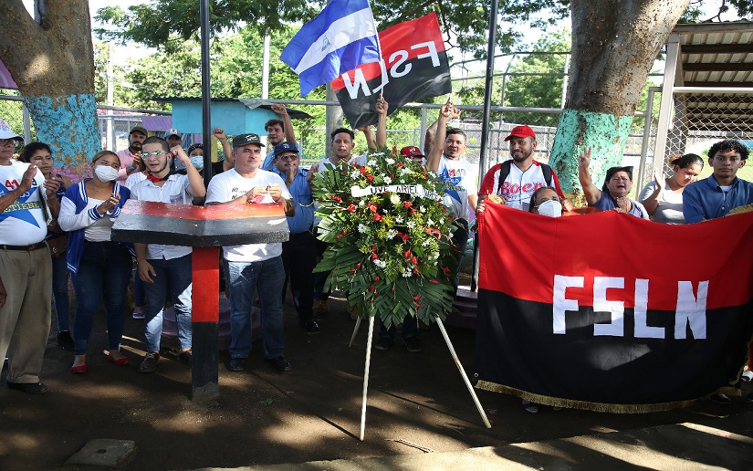 Managua honra al Comandante Eduardo Contreras, Silvio Reñazco y Rogelio Picado