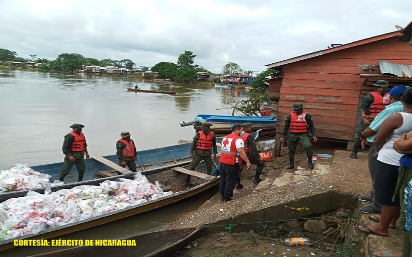 Batallón Ecológico “Bosawás” participó en descargue y traslado de ayuda humanitaria