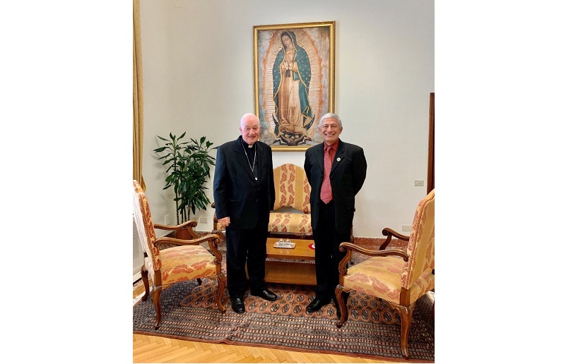 Embajador de Nicaragua con el Cardenal Ouellet en la Santa Sede