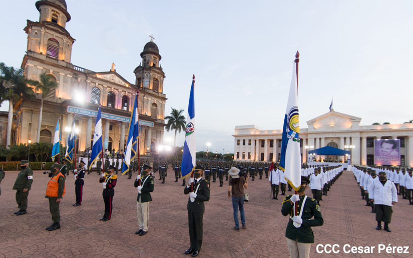 Presidente Daniel Ortega y compañera Rosario Murillo presiden acto de traspaso de la Presidencia Pro Tempore de la CFAC