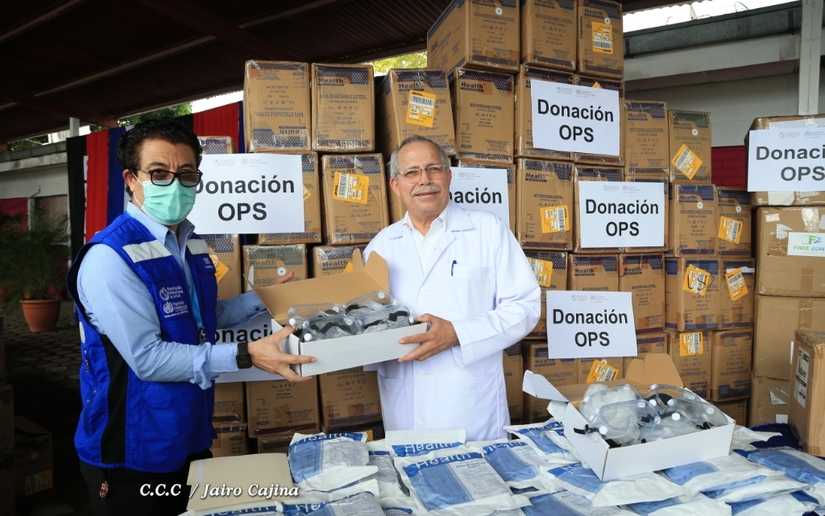OPS entrega importante donativo de equipos de protección personal al Ministerio de Salud