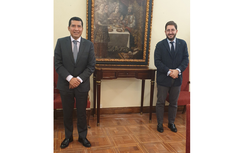 Embajador de Nicaragua se reúne con el Secretario de Estado de la España Global
