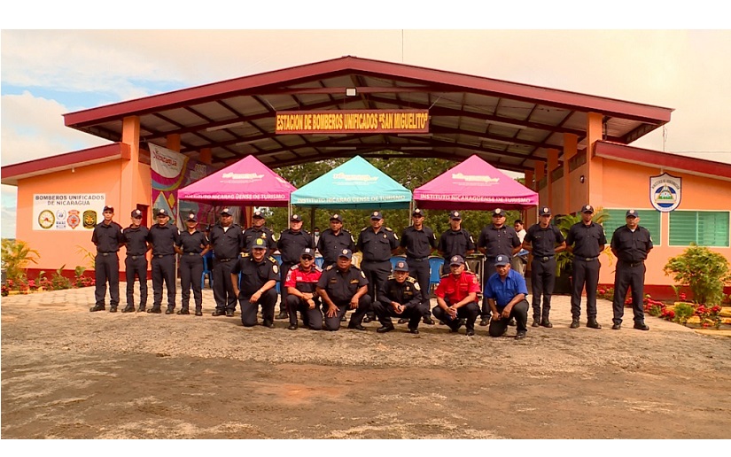 Inauguran nueva estación de bomberos en San Miguelito, Rio San Juan