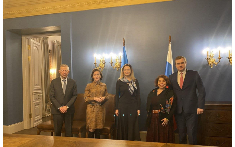 Embajadora de Nicaragua en Casa de América Latina en Moscú 