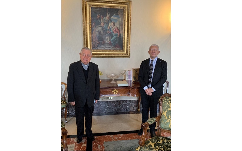 Embajador de Nicaragua sostuvo encuentro con el Gobernador del Estado de la Ciudad del Vaticano