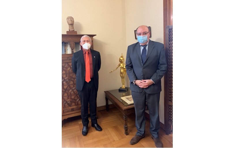 Embajador de Nicaragua ante la Santa Sede visita Embajada de Egipto 