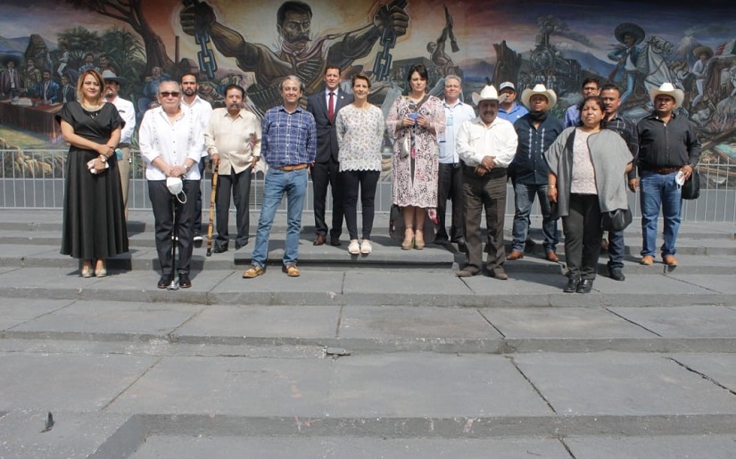 Embajador de Nicaragua en México visita Anenecuilco, la cuna del General Emiliano Zapata