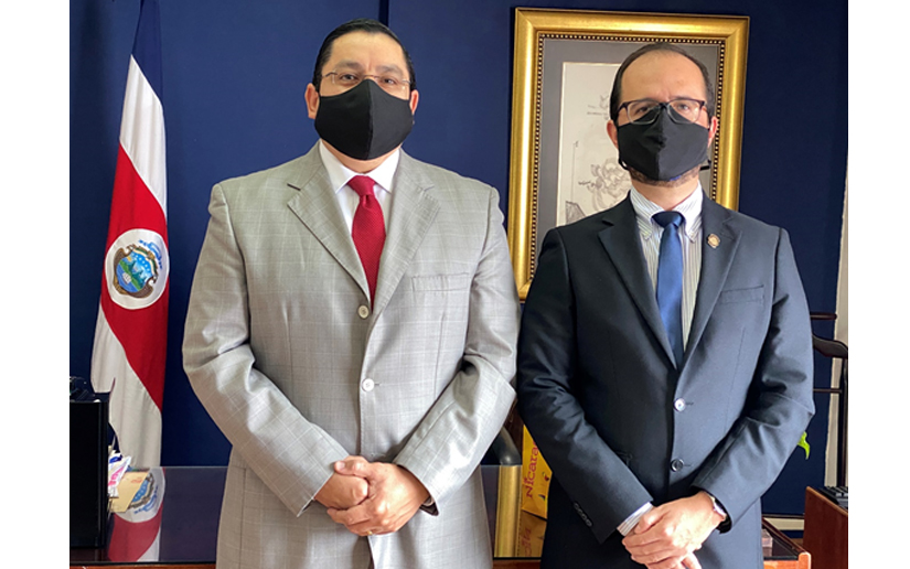 Embajador de Nicaragua sostiene encuentro con Ministro de Desarrollo Humano e Inclusión Social de Costa Rica