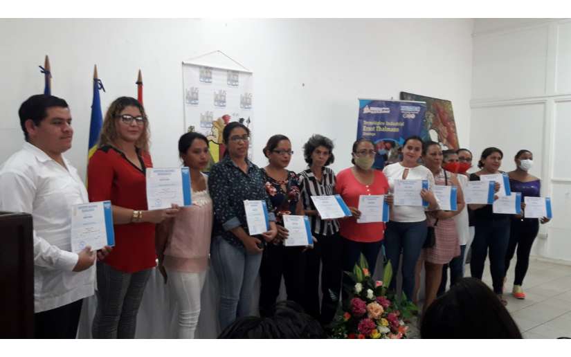 Protagonistas egresan de Escuela Municipal de Oficios en Jinotepe