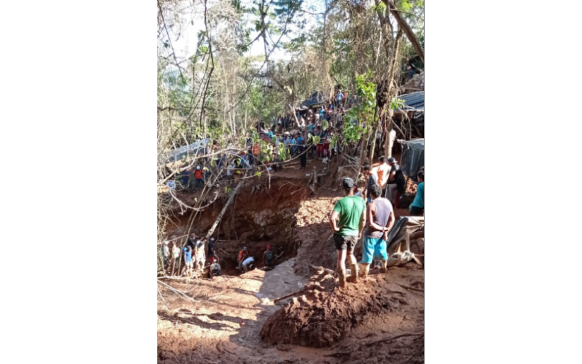 Despliegue interinstitucional atiende derrumbe en mina artesanal en Río San Juan