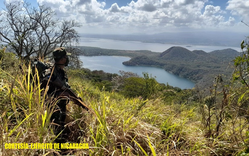 Ejército realizó servicios operativos en la reserva natural Península de Chiltepe