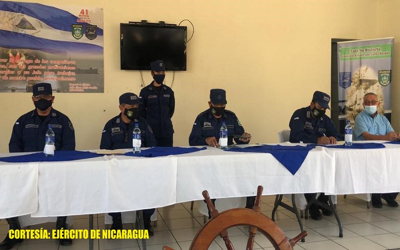 Ejército de Nicaragua realiza traspaso de mando del Distrito Naval Pacífico