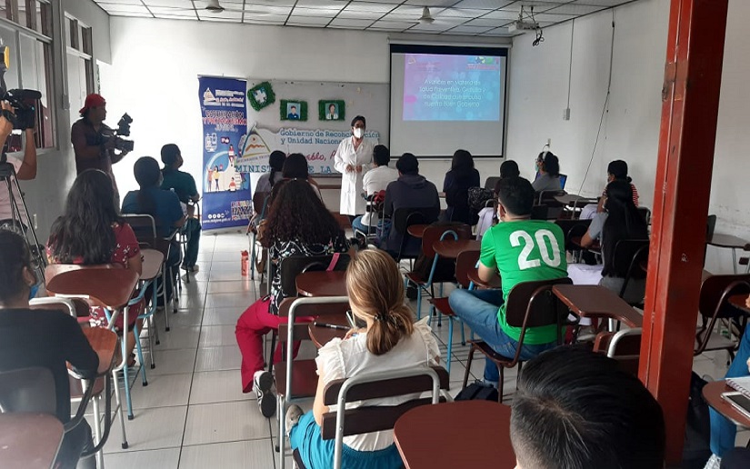  Ministerio de la Juventud comparte con jóvenes logros y avances del buen Gobierno sandinista