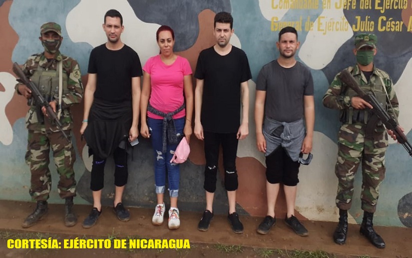 Ejército de Nicaragua realiza retención de migrantes ilegales