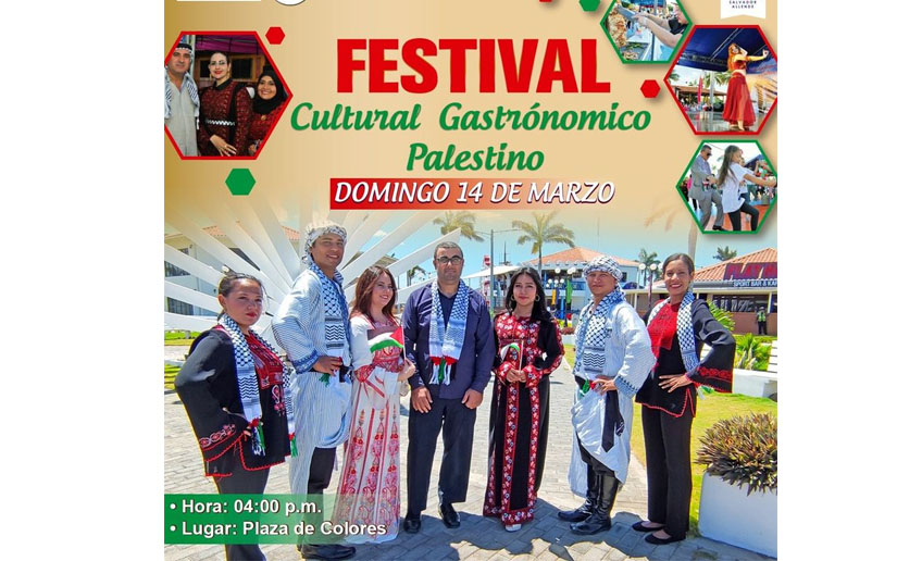 Festival cultural gastronómico palestino en el Puerto Salvador Allende 