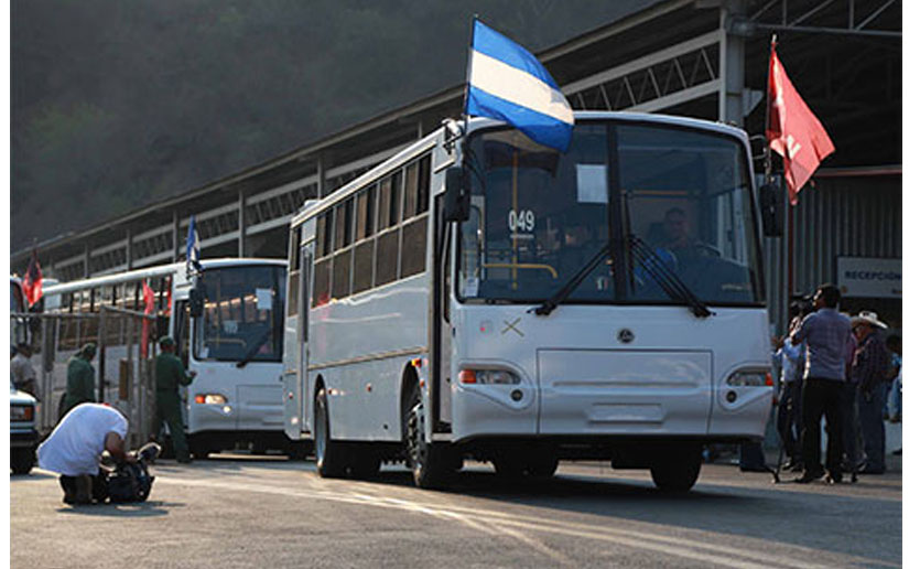 Nicaragua recibirá por el Gobierno de Rusia la donación de 250 autobuses 