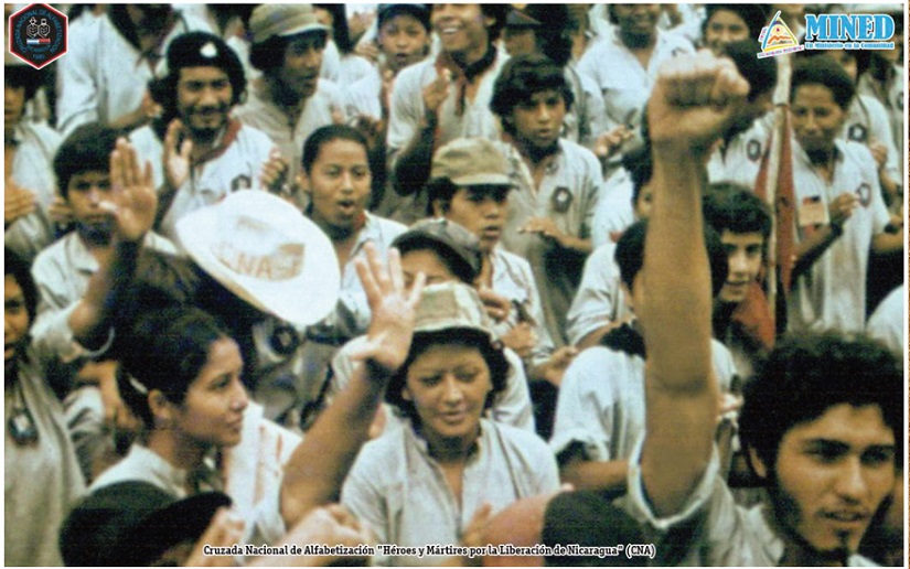 En Nicaragua seguimos unidos, luchando por una Patria Libre y Alfabetizada