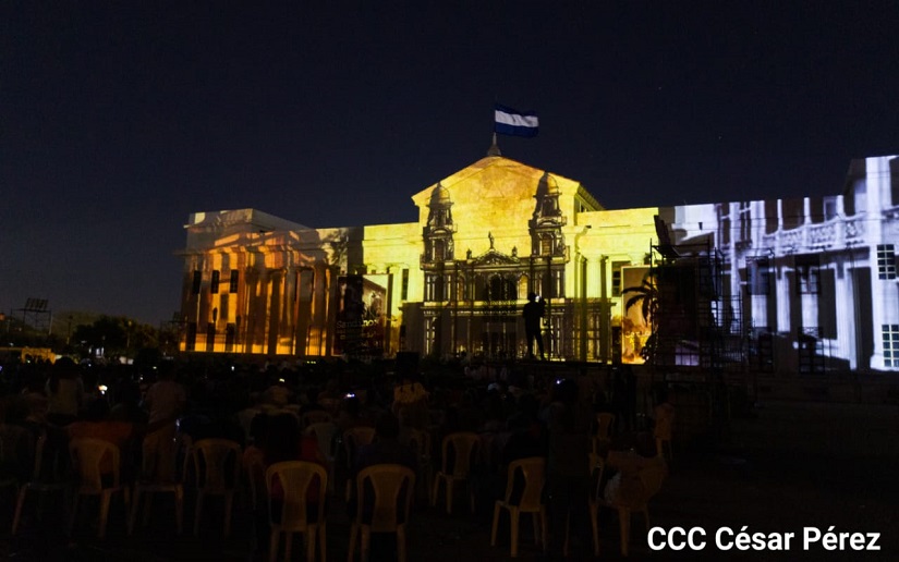 Alcaldía conmemora con video mapping el 202 aniversario de la fundación de la Leal Villa de Managua