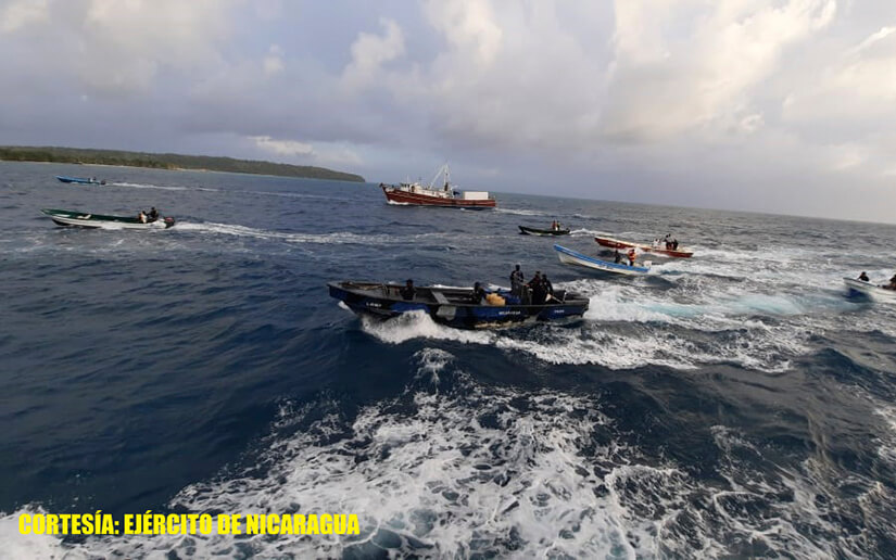 Fuerza Naval brinda seguridad a la embarcación Hilario Sánchez en el Caribe