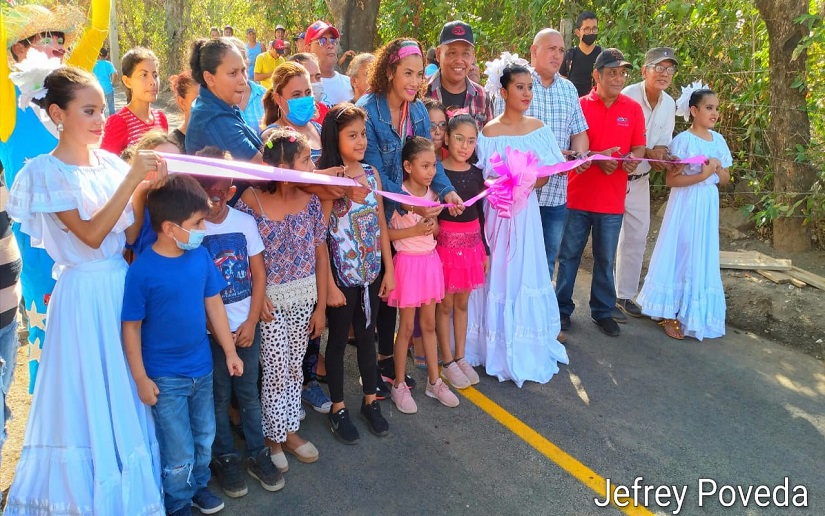Alcaldía de Managua inaugura siete cuadras de calles en el barrio Los Arcos