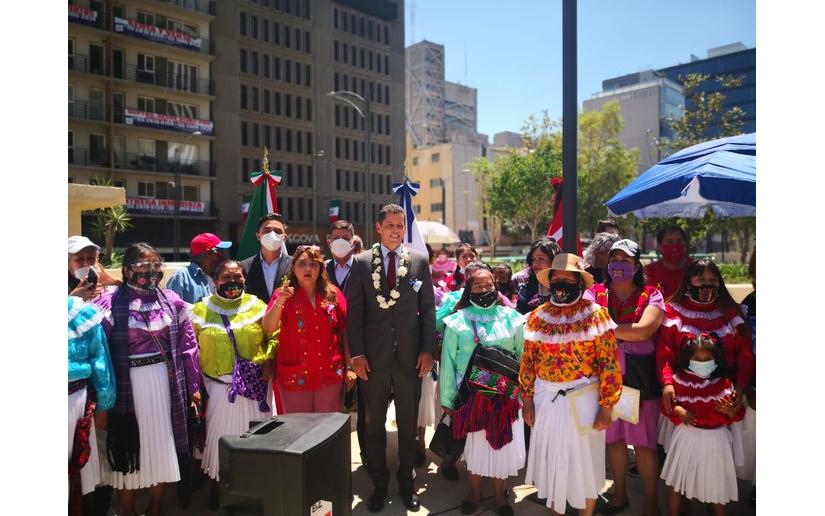 Nicaragua participa en inauguración de espacio comunal originario en la Ciudad de México