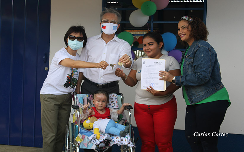Alcaldía de Managua y Taiwán realizan entrega de vivienda a en el Barrio Monte Fresco