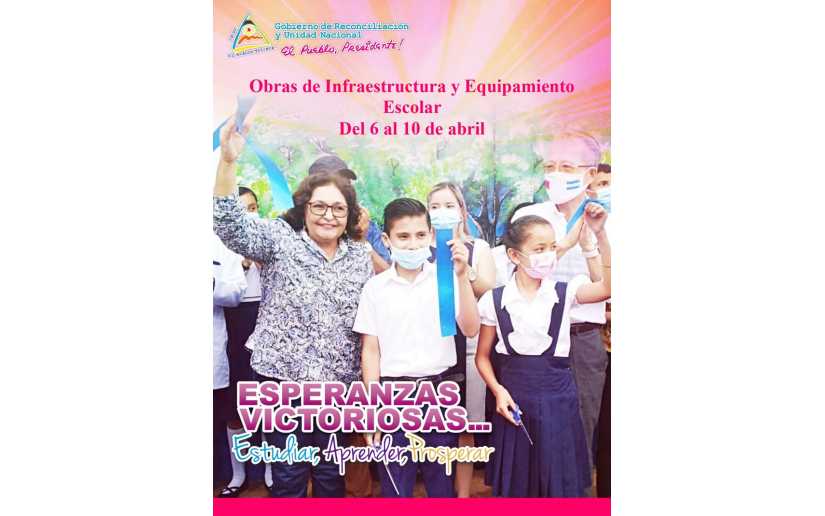 Obras de infraestructura y equipamiento escolar inauguradas en la última semana