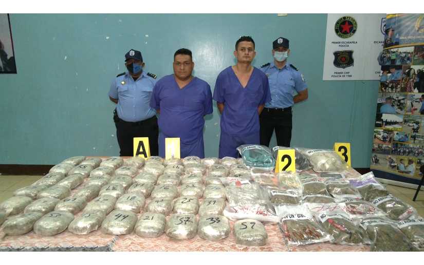 Policía Nacional incauta 63 libras de marihuana en el distrito VII de Managua