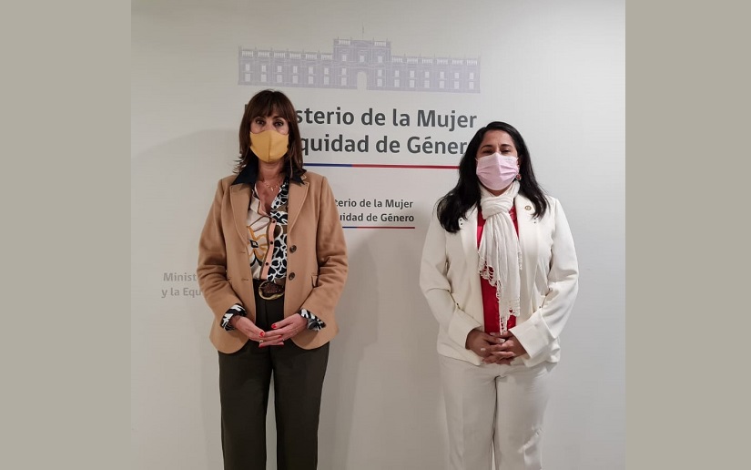 Ministra de la Mujer y Equidad de Género de Chile recibe a Embajadora de Nicaragua