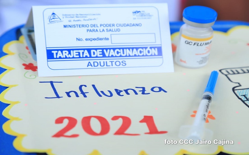 Inicia jornada de vacunación contra la Influenza en Managua