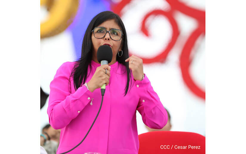Gobierno de Nicaragua envía mensaje a la Compañera Delcy Rodríguez en ocasión de su cumpleaños