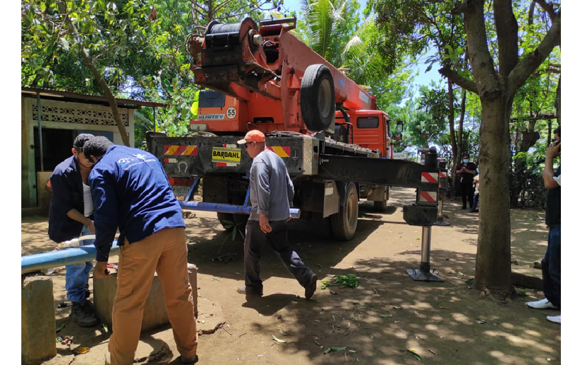 Rehabilitan el servicio de agua en el sector Las Pilas Orientales, Masaya