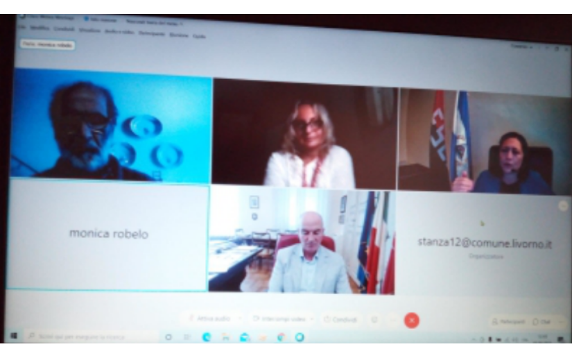 Sostienen encuentro virtual con el alcalde de Livorno, Italia