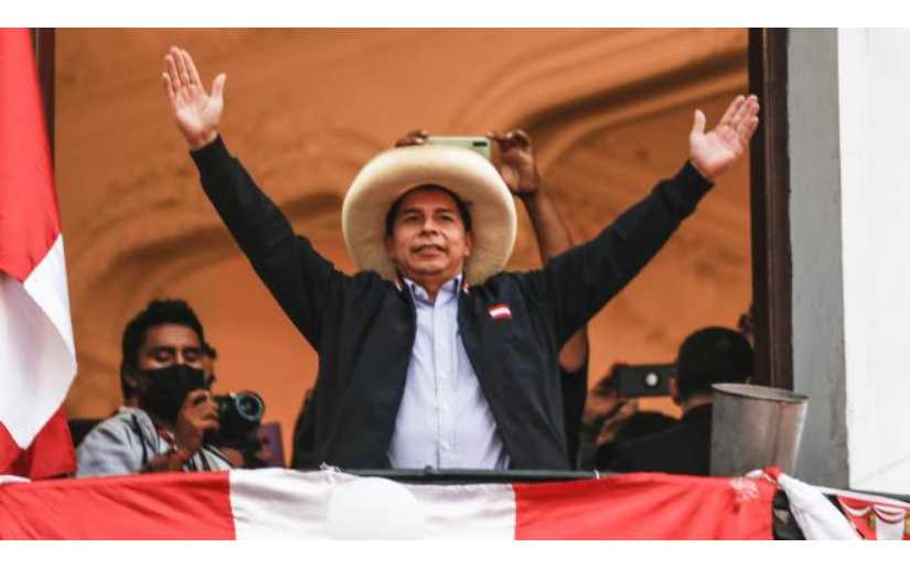 Vicepresidenta de Nicaragua saluda al Presidente electo del Perú, Pedro Castillo