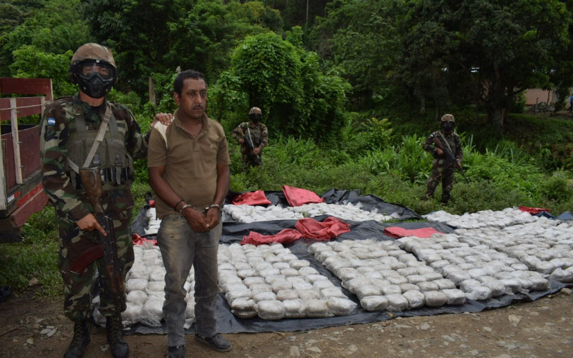 Ejército de Nicaragua incauta droga al narcotráfico