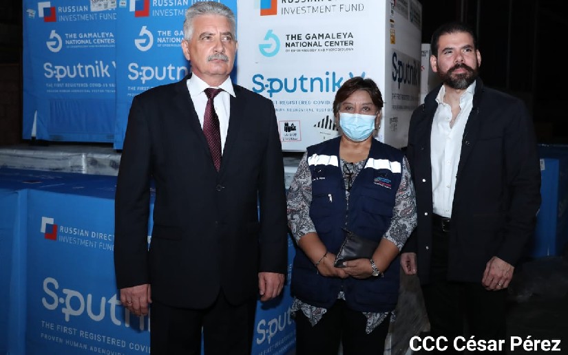 Llegan a Nicaragua 120 mil nuevas dosis de la vacuna Sputnik V 