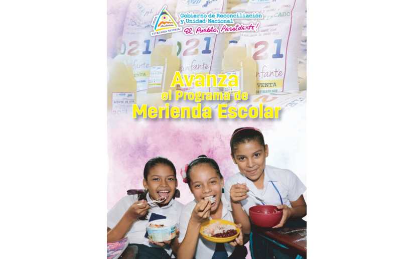 Avanza el programa de merienda escolar en Nicaragua
