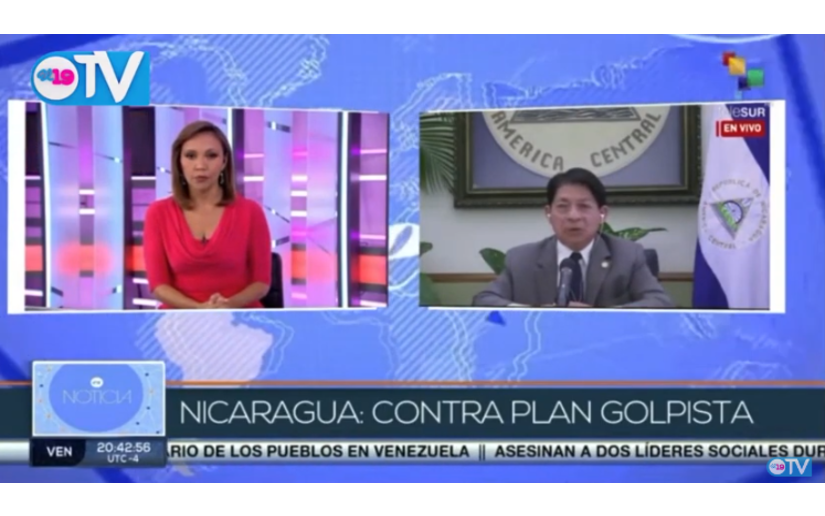 Canciller Denis Moncada: Nicaragua es un estado libre e independiente y no es colonia de nadie