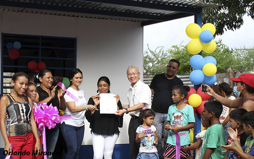 Alcaldía de Managua entrega vivienda a familia que vivía en vulnerabilidad en el barrio Hugo Chávez