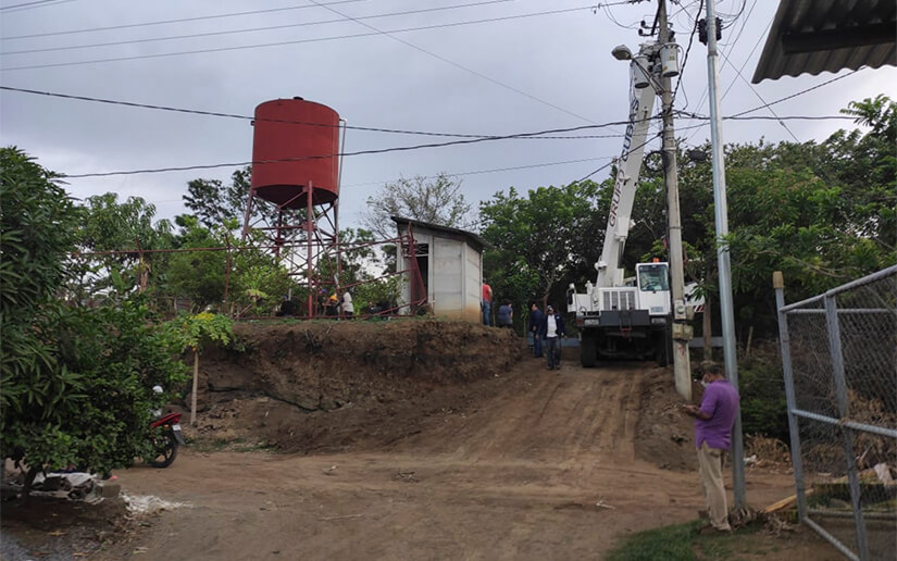 Enacal rehabilita el servicio de agua en Villa Rafaela Padilla, Masaya