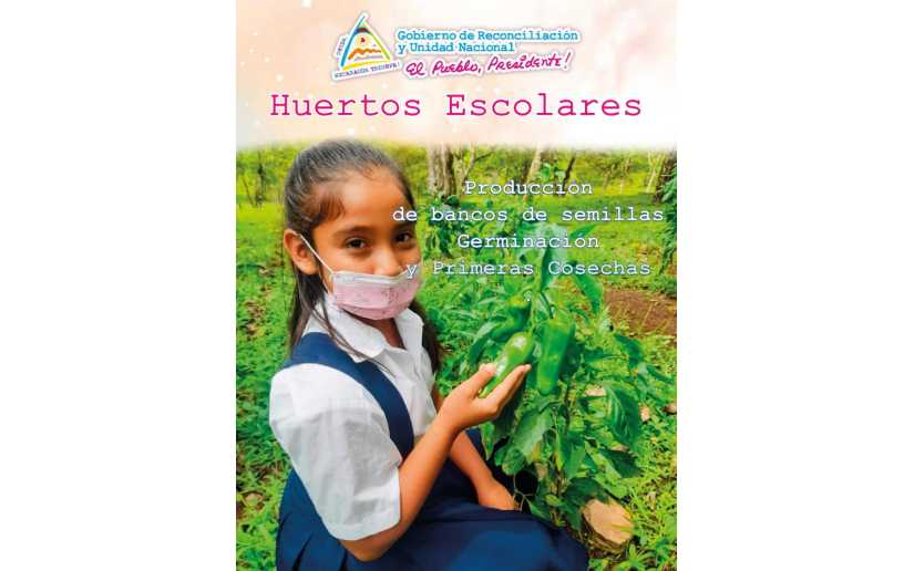Mined presenta avance de los huertos escolares