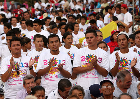 Trabajadores protagonizan acto de amor y solidaridad con la Revolución Bolivariana de Venezuela
