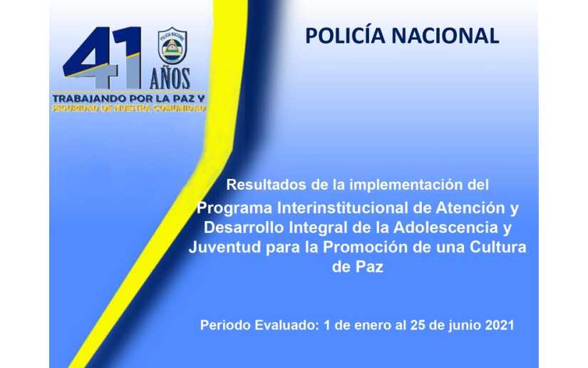 Programa Interinstitucional de Atención y Desarrollo Integral de la Adolescencia y Juventud para la promoción de una Cultura de Paz